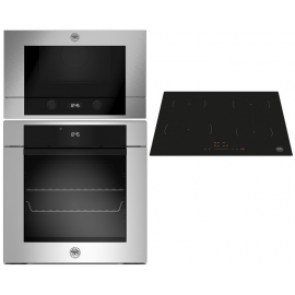 BERTAZZONI F60 11 MOD P L Χ/23 + P60 4I 1B 26NVS + F38 3 MOD MW S Χ Σετ Εντοιχισμού Φούρνος Εστία Μικροκυμάτων
